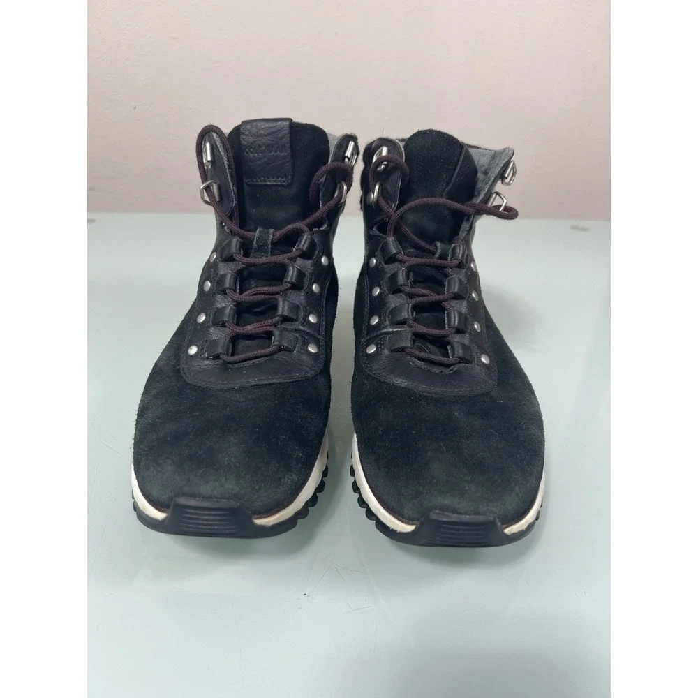 Cole Haan‎ GrandExplore Women's 8 Waterproof Hiking Boots Black Leather Suede